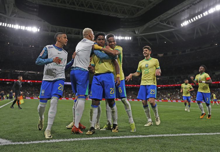 Seleção Brasileira de Futebol enfrenta a Espanha, no Santiago Bernabéu nessa terça-feira 26/03. Foto: Rafael Ribeiro/CBF