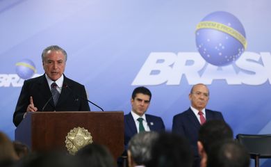 Brasília - O presidente interino Michel Temer lança o Programa de Revitalização da Bacia Hidrográfica do Rio São Francisco (José Cruz/Agência Brasil)