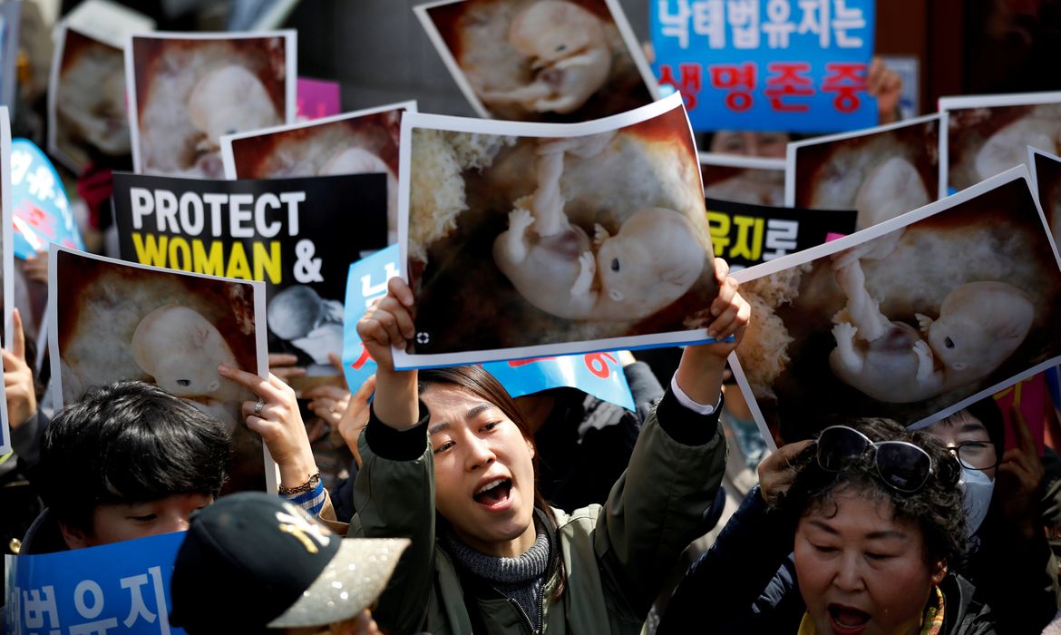 Coreia do Sul, Mulheres, Aborto, Manifestação