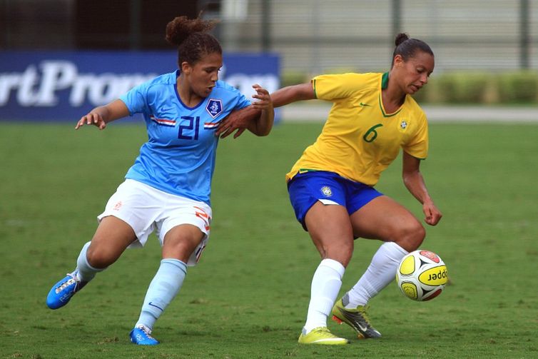 Brasil x Holanda - jogo da Copa do Mundo Feminina 2010
