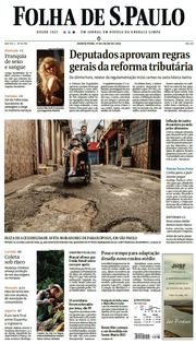 Capa do Jornal Folha de S. Paulo Edição 2024-07-11