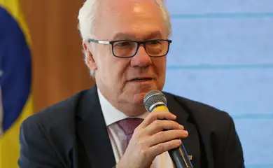 Brasília, DF 22/02/2024 O presidente do Instituto Nacional de Estudos e Pesquisas Educacionais Anísio Teixeira (Inep), Manuel Palacios, divulga em coletiva os resultados do Censo Escolar 2023. Foto: Fabio Rodrigues-Pozzebom/ Agência Brasil