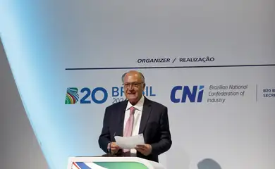 São Paulo (SP), 25/10/2024 - Vice-Presidente Geraldo Alckmin participa da abertura do B20, Brasil Summit do setor privado do g20, com a indicação das pautas do empresariado para o encontro do G-20. Foto: Paulo Pinto/Agência Brasil