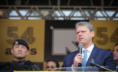 São Paulo (SP), 15/10/2024 - Governador de São Paulo Tarcísio de Freitas participa da solenidade Alusiva ao 54º Aniversário das Rondas Ostensivas 