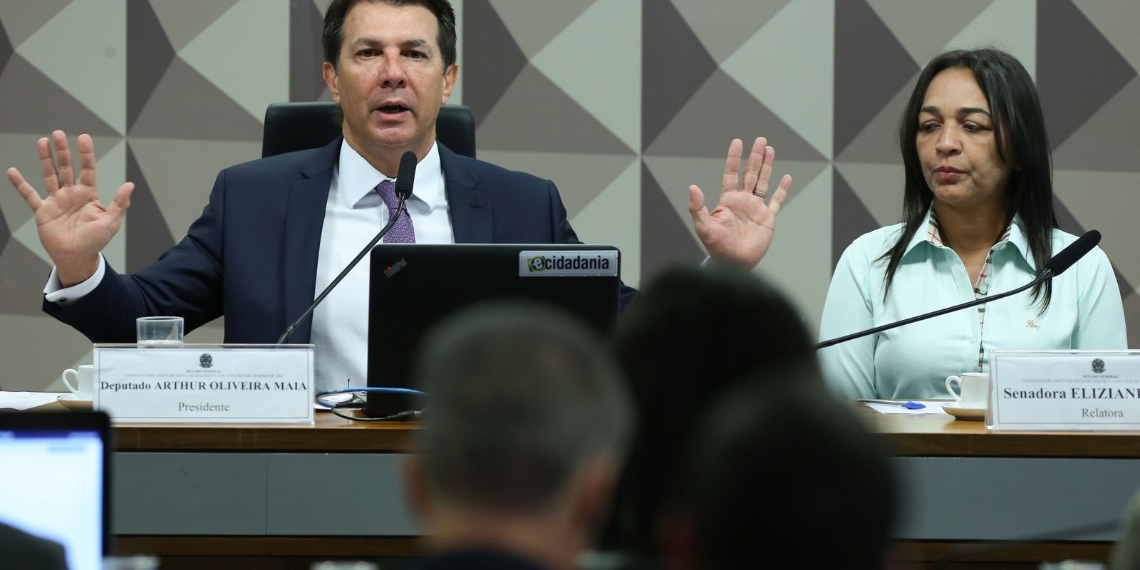 Brasília (DF) 11/07/2023 Depoimento para CPMI do golpe do tenente-coronel Mauro César Barbosa Cid, ex-ajudante-de-ordens do então presidente Jair Bolsonaro.Foto Lula Marques/ Agência Brasil.