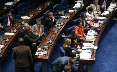 Brasília - Primeiro dia da sessão de julgamento do impeachment da presidenta afastada Dilma Rousseff no Senado (Fabio Rodrigues Pozzebom/Agência Brasil)