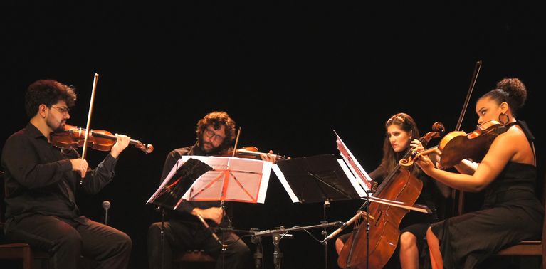 Quarteto de Cordas da UFF em evento no Centro Cultural do Banco do Brasil