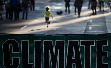 Climate change activists gather to protest outside of BlackRock headquarters, in San Francisco