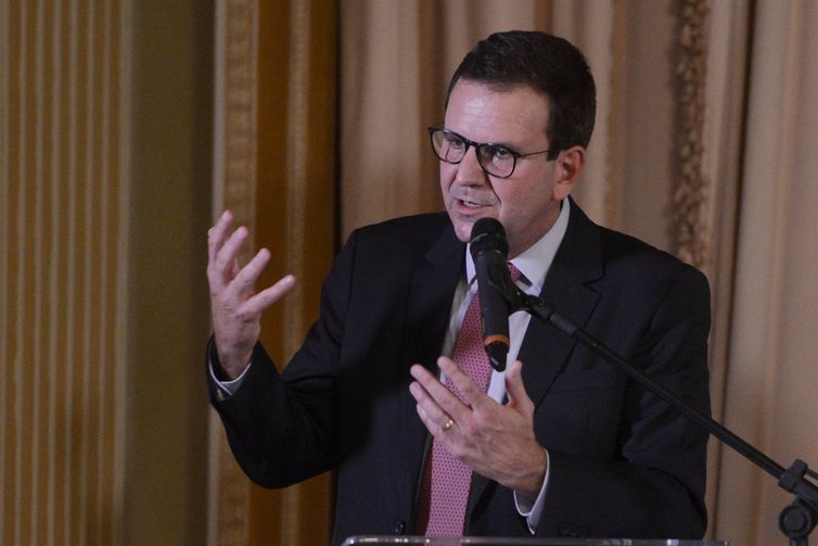Tomaz Silva/Agência Brasil O prefeito do Rio de Janeiro, Eduardo Paes fala durante cerimônia de posse do secretariado