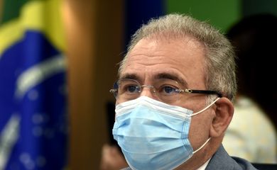 Ministro da Saúde, Marcelo Queiroga, participa de Videoconferência- Audiência Pública da Comissão Temporária do Covid no Senado Federal