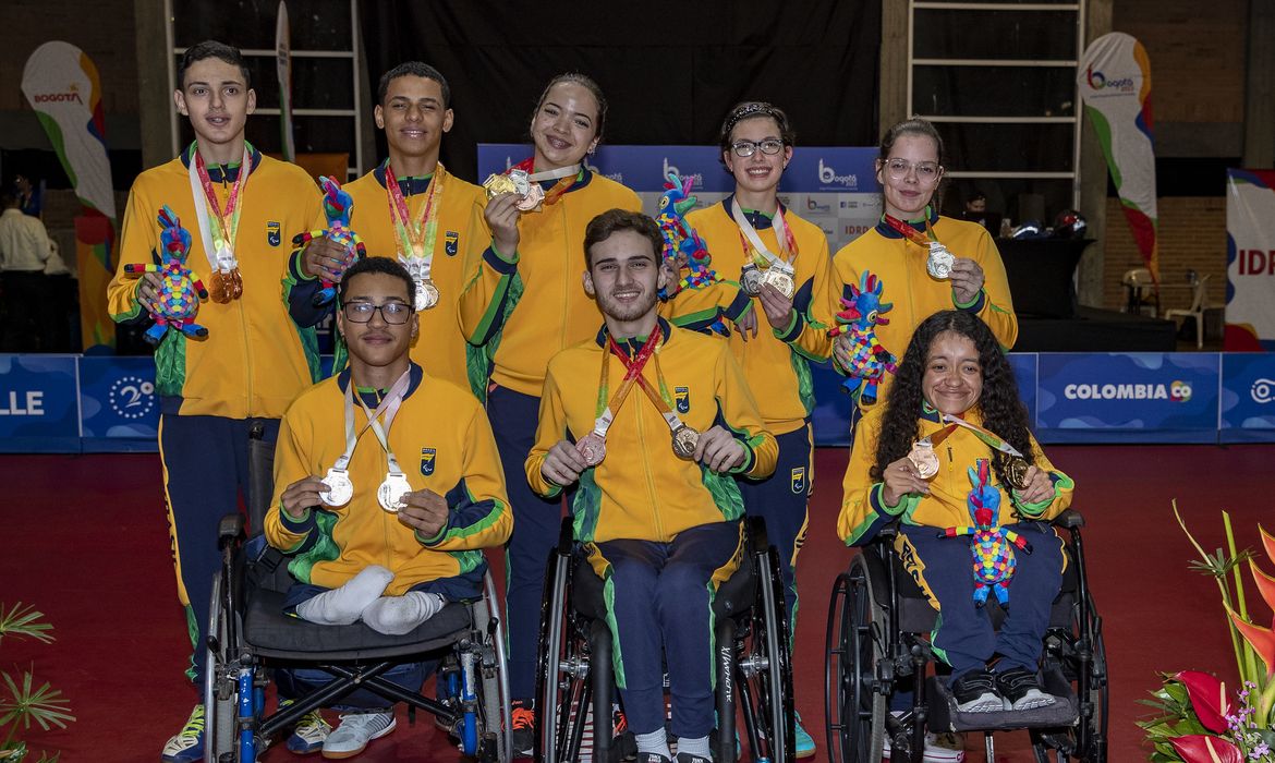 medalhistas de tênis de mesa - Parapan de Jovens 2023