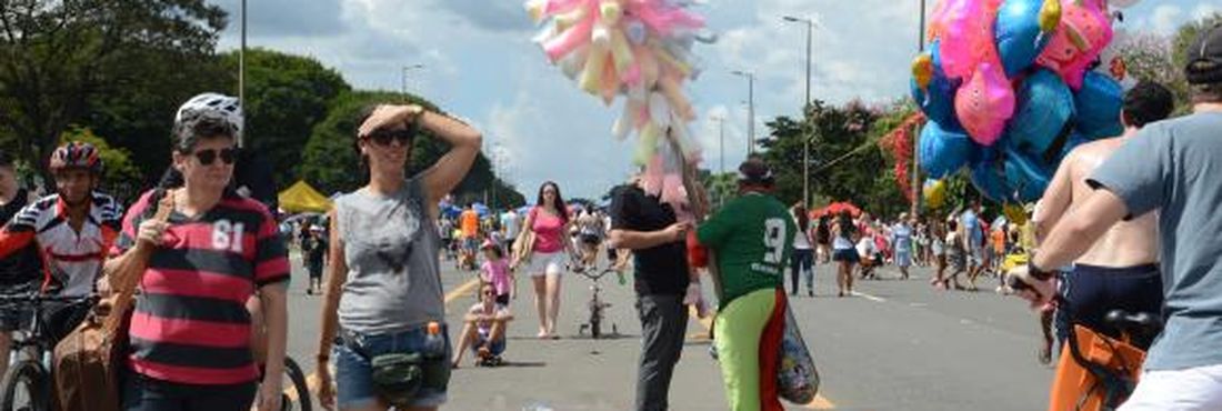Comemorações do aniversário de Brasília aumentam movimento no Eixão do Lazer 