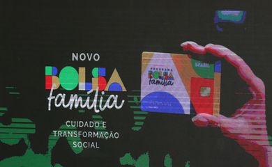 Brasília (DF) - 02-03-2023 Detalhe do novo cartão do Bolsa Familia, durante Cerimônia de lançamento do Novo Bolsa Família, Foto José Cruz/ Agência Brasil.