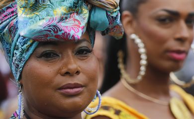 Rio de Janeiro (RJ) 20/11/2023 – Concurso de beleza na celebração do Dia da Consciência Negra, no Monumento a Zumbi dos Palmares. Foto: Fernando Frazão/Agência Brasil