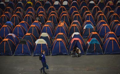 São Paulo - São esperados 12 mil campuseiros, que acampam no evento, e 100 mil visitantes na 11ª Campus Party Brasil (Rovena Rosa/Agência Brasil)