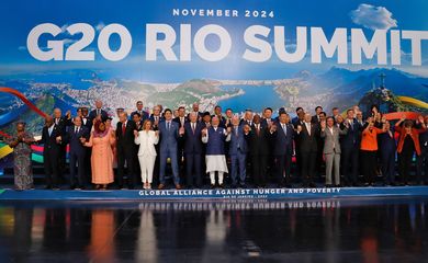 Rio de Janeiro(RJ), 19/11/2024 - Fotografia oficial final do G20.  Foto: Tânia Rêgo/Agência Brasil