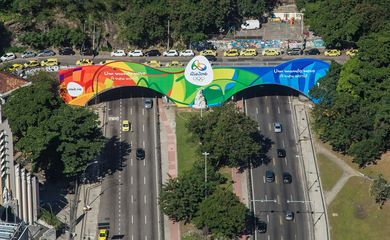 Túnel Novo é a primeira via do Rio a receber decoração olímpica especial 