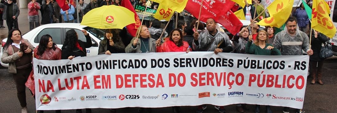 Protesto de servidores do Rio Grande do Sul