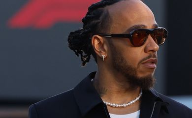 Lewis Hamilton durante o Grande Prêmio de Las Vegas de Fórmula 1
20/11/2024 REUTERS/Evelyn Hockstein