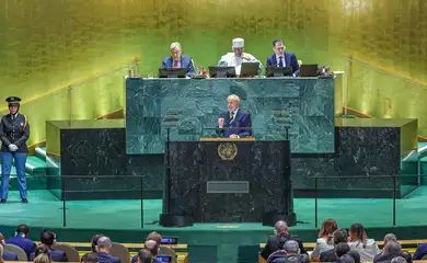 Nova York (NY), 24/09/2024 - Presidente da República, Luiz Inácio Lula da Silva, durante a Abertura do Debate Geral da 79ª Sessão da Assembleia Geral das Nações Unidas, no Salão da Assembleia Geral, da Sede das Nações Unidas (ONU). Foto: Ricardo Stuckert/PR