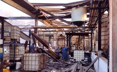 Várzea Paulista (SP) -  Caldeira de fábrica de resina explode em Várzea Paulista, em São Paulo. Foto: Prefeitura de Várzea Paulista