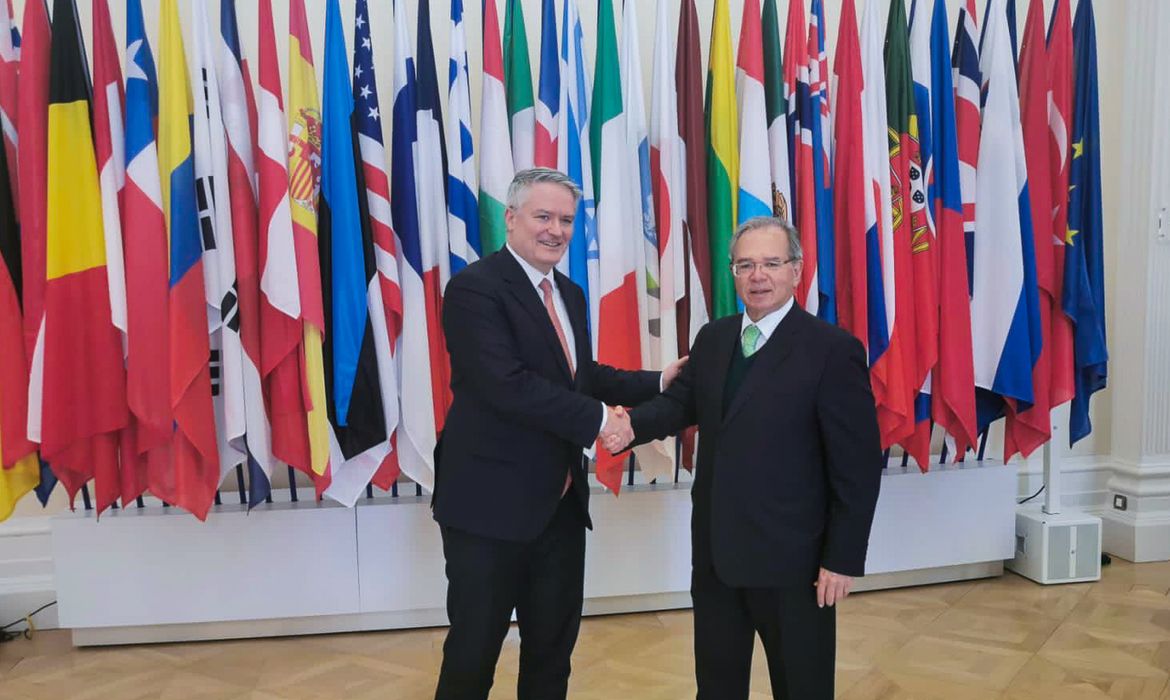 28/03/2022 - Reunião bilateral com o secretário-geral da OCDE, Mathias Cormann
Foto: Victor Tonelli/OCDE