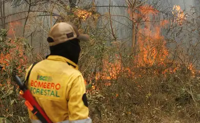 Bombeiro florestal observa incêndio na região de Concepción, Bolívia
13/09/2024
Reuters/Ipa Ibanez/Proibida reprodução