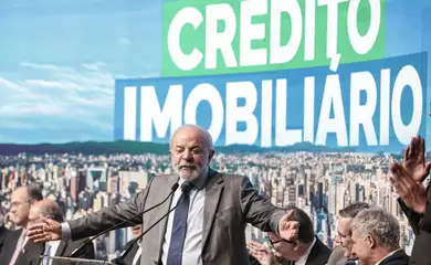 São Paulo (SP), 10/10/2025 - Presidente Luiz Inácio Lula da Silva participa da cerimônia de anúncio do novo modelo de crédito imobiliário, no Centro de Convenções Rebouças.
Foto: Pulo Pinto/Agência Brasil