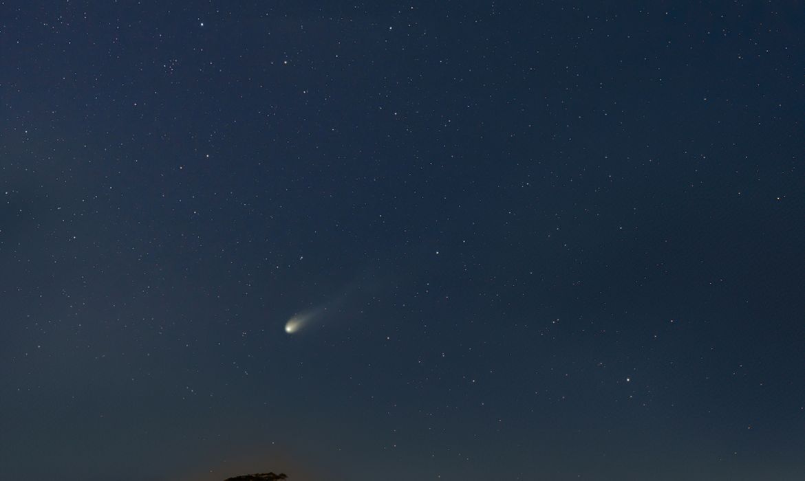 'Cometa do Diabo' será visível da Terra no Hemisfério Sul a partir do dia 21 de abril. Foto: Caio Correia/Obervatório Nacional
