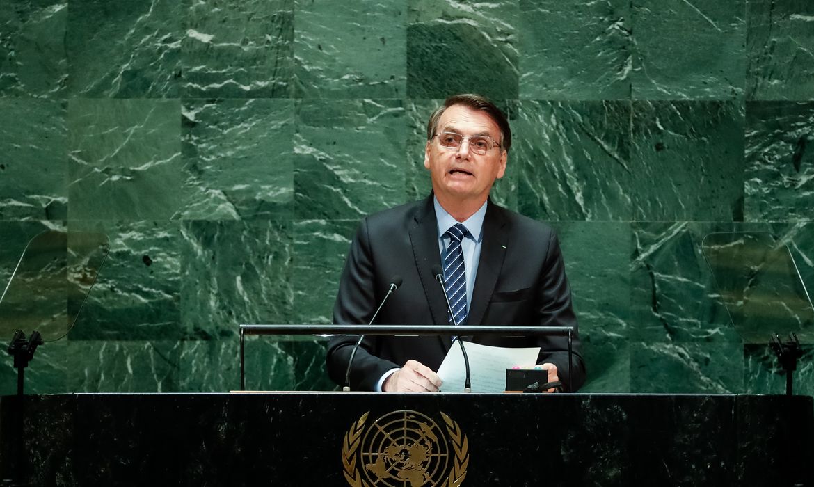  Presidente da República, Jair Bolsonaro, discursa durante a abertura do Debate Geral da 74ª Sessão da Assembleia Geral das Nações Unidas 