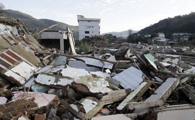 Muçum (RS), 22/06/2024 -  Casas destruídas após enchente que atingiu toda a região. Foto: Bruno Peres/Agência Brasil