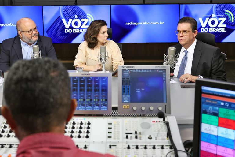 Brasília (DF), 12/05/2025 - Wolney Queiroz, ministro da Previdência Social, participa do programa A Voz do Brasil. Foto: Valter Campanato/Agência Brasil