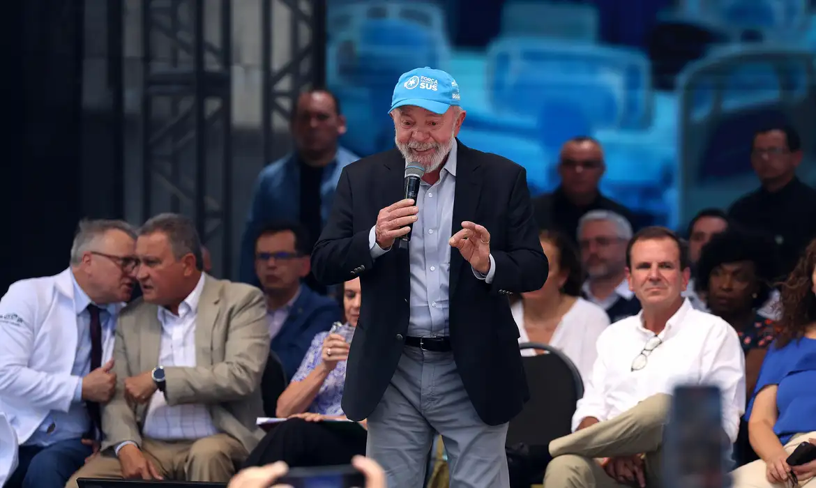 Rio de Janeiro (RJ), 06/02/2025 – O presidente do Brasil, Luiz Inácio Lula da Silva, durante evento de reabertura da emergência do Hospital de Bonsucesso, na zona norte do Rio de Janeiro. Foto: Tomaz Silva/Agência Brasil
