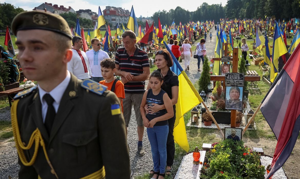 Celebração do Dia da Independência na Ucrânia