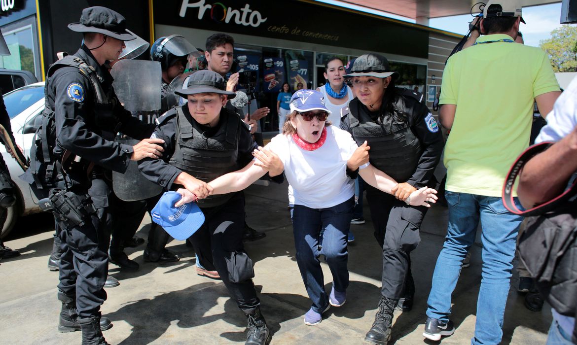 Nicaragua, Manifestações, Prisões. REUTERS/Oswaldo Rivas