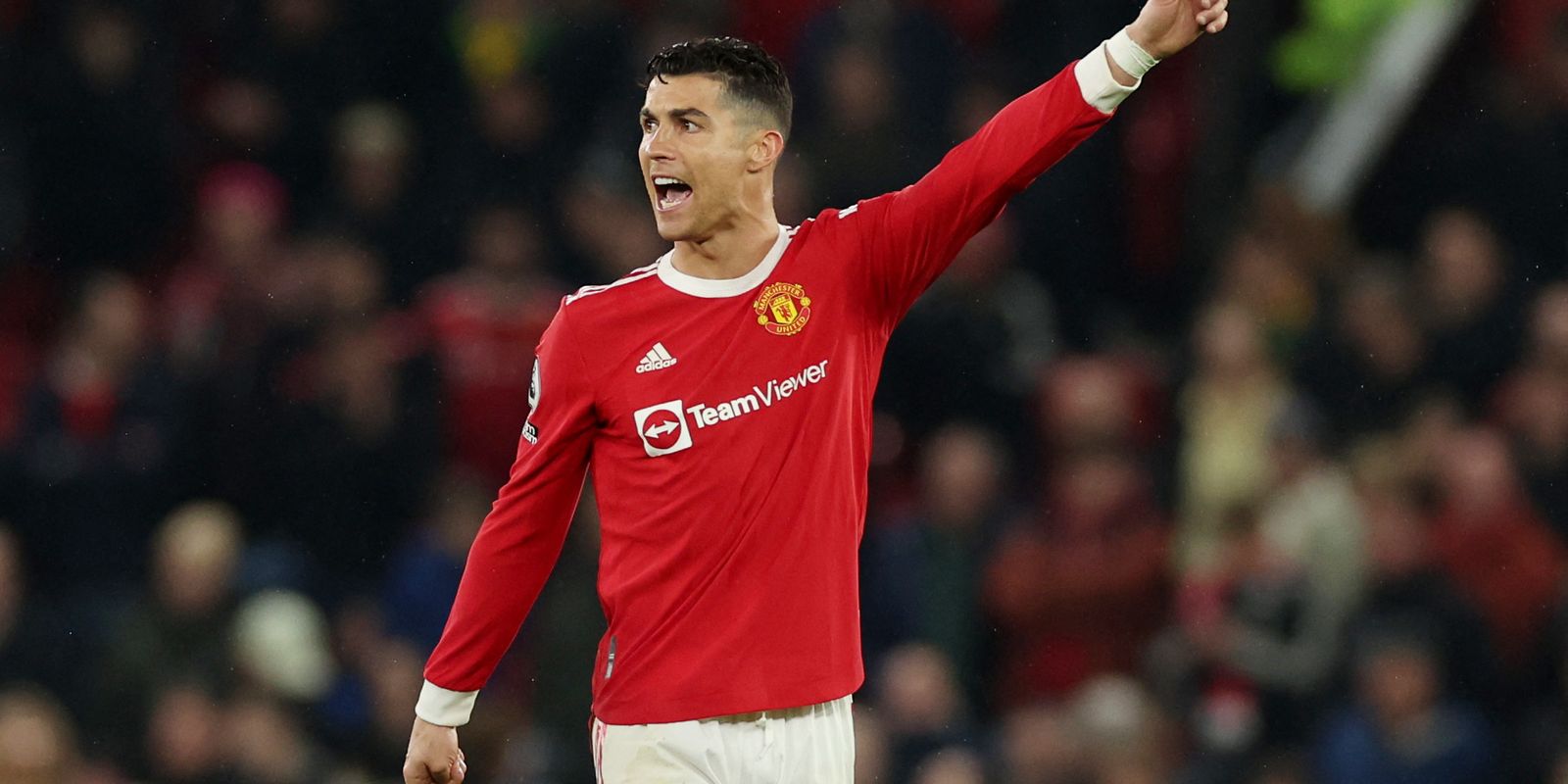 Français : Cristiano Ronaldo marque la défaite de United contre Brentford