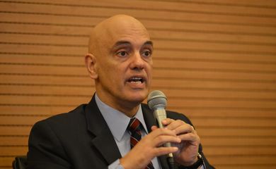 O ministro do STF, Alexandre de Moraes, participa encontro em comemoração aos 30 anos da Constituição Federal,  na Faculdade de Direito da USP
