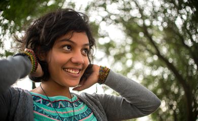 A socióloga Jennifer Anyuli, 23 anos, veio com os pais e os dois irmãos da Colômbia, há 9 anos