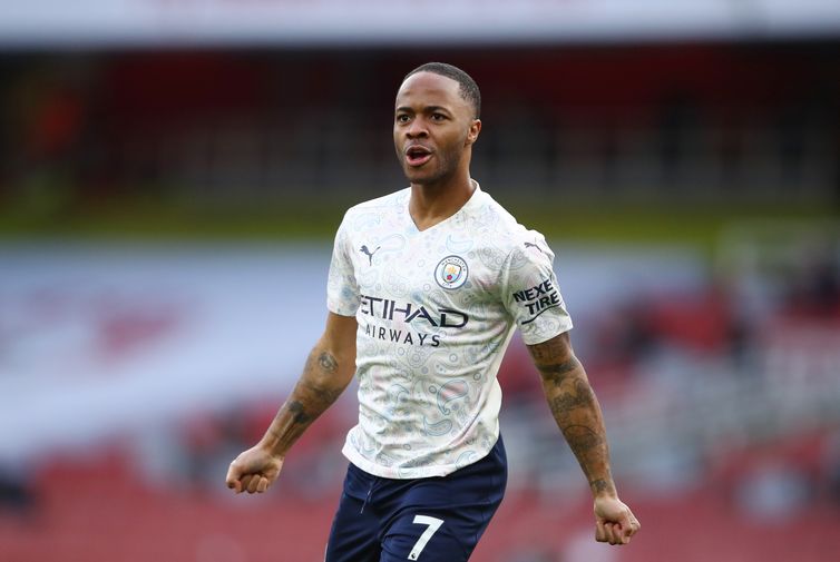 Pool via REUTERS/Julian Finney Premier League - Arsenal v Manchester City - Raheem Sterling