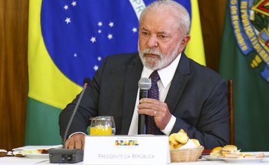 Brasília (DF), 06/04/2023 - O presidente Luiz Inácio Lula da Silva durante café da manhã com jornalistas, no Palácio do Planalto.