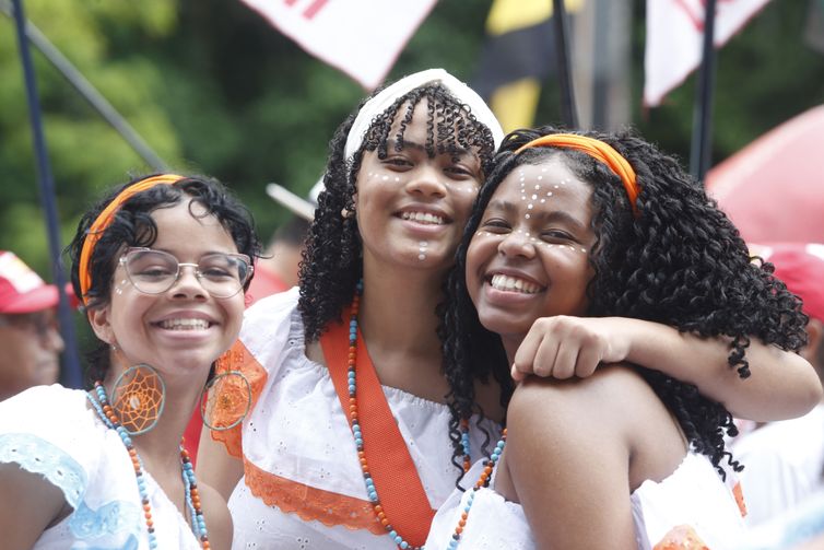 São Paulo (SP) 20/11//2023 - Marcha da Consciência Negra na avenida Paulista defendem projetos de vida para população negra no Brasil. <p></p>Foto: Paulo Pinto/Agência Brasil