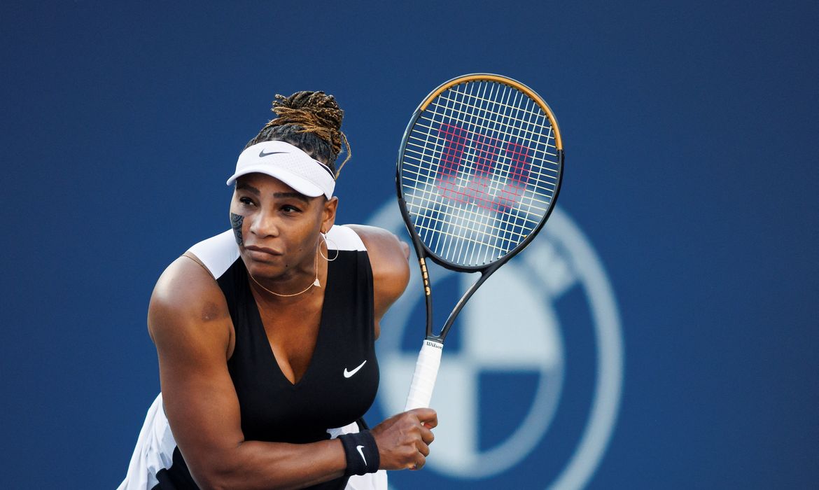 Serena Williams em partida do National Bank Open, em Toronto, Canadá