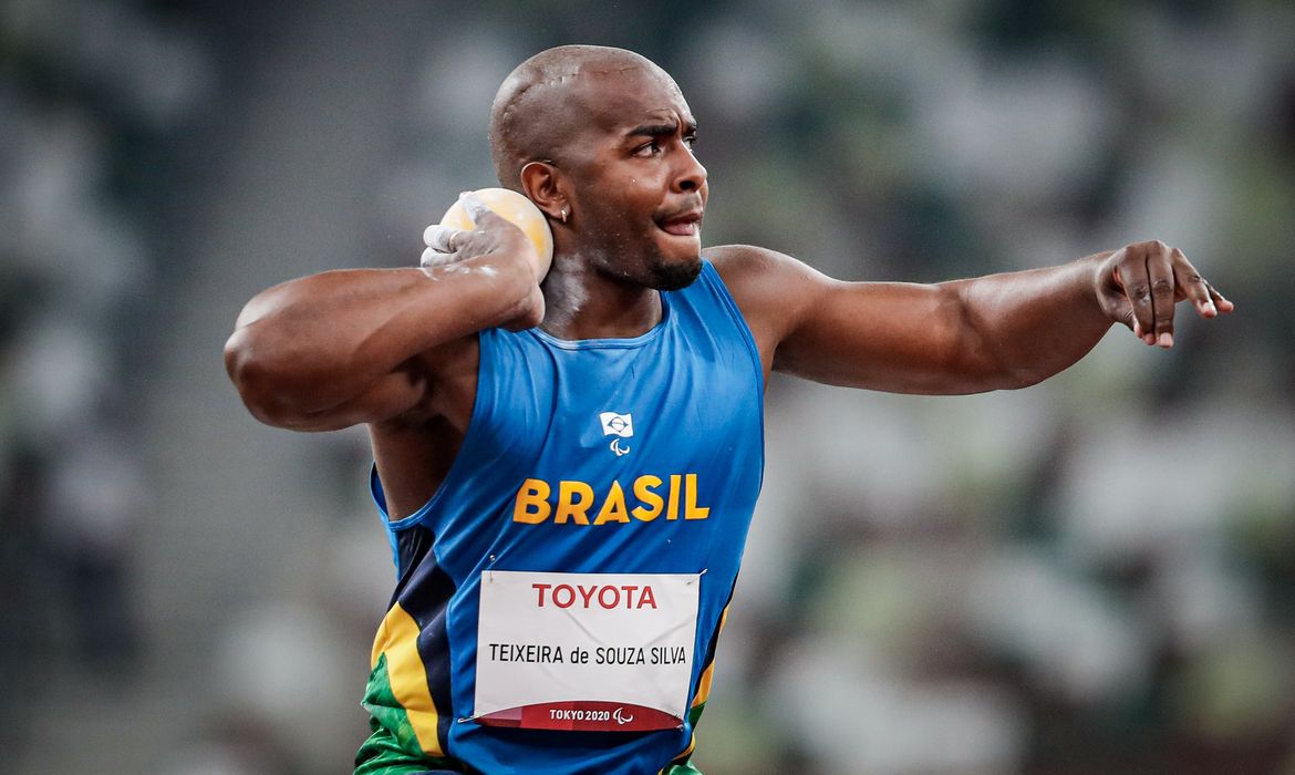 João Victor Teixeira, bronze no arremesso de peso - Jogos Paralímpicos de Tóquio 2020. 