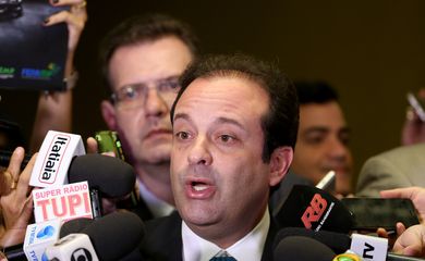 Brasília - Entrevista com o líder do governo na Câmara, André Moura, após reunião de líderes  (Wilson Dias/Agência Brasil)
