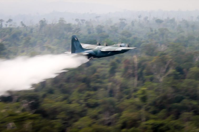 A Força Aérea Brasileira (FAB) emprega, a partir de hoje (24/08), duas aeronaves C-130 Hércules no combate aos focos de incêndio na Amazônia, partindo de Porto Velho (RO).
