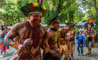 Rio de Janeiro - 19/04/2024 - Feira aberta ao público, no Rio, reúne mais de 30 etnias indígenas. Foto: Paulo Barros/AIAM