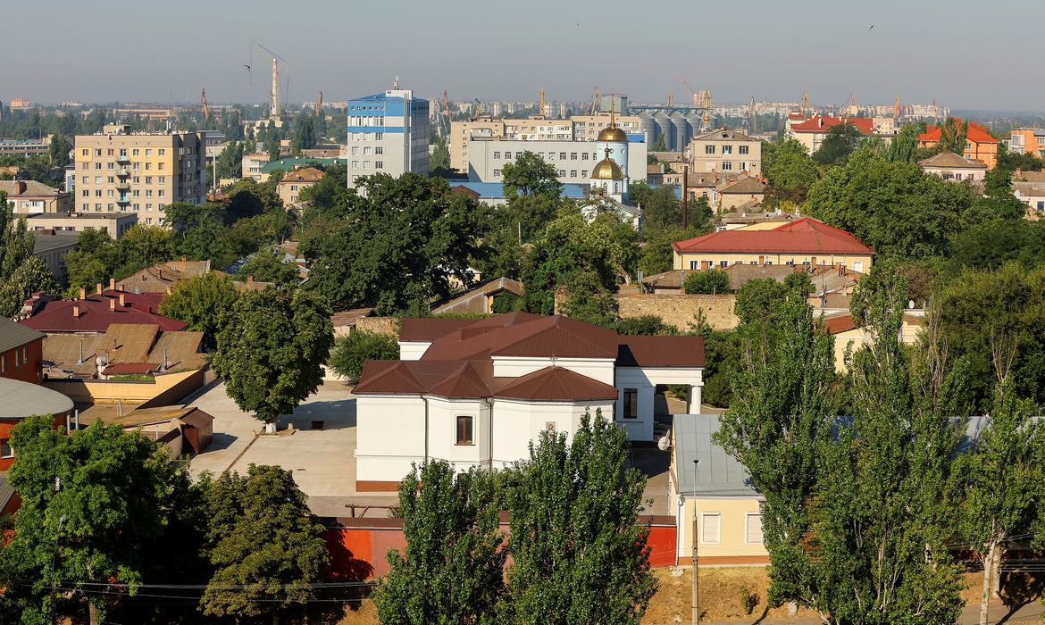 Região de Kherson no sul da Ucrânia