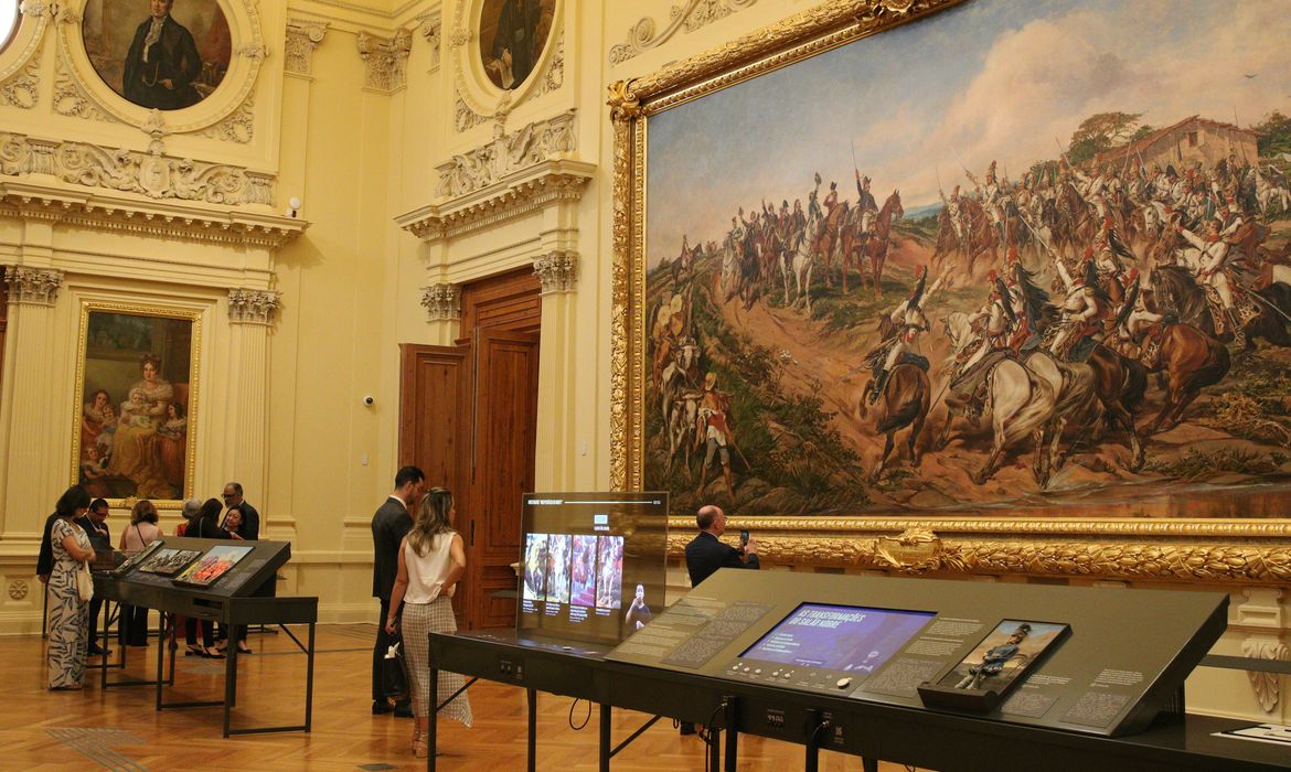 Quadro Independência ou morte no Museu do Ipiranga.