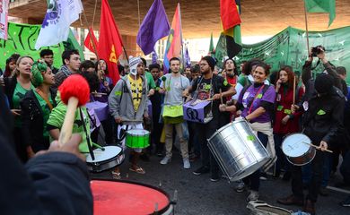 São Paulo - Manifestação do Conlutas na Avenida Paulista (Rovena Rosa/Agência Brasil)