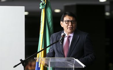 Brasília - O presidente da Funai, Franklimberg Ribeiro de Freitas, durante a abertura da Semana do Índio (Marcelo Camargo/Agência Brasil)